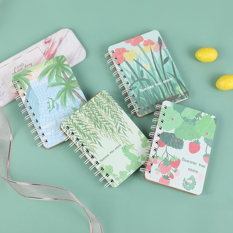 81705 Coil notebook, a college and junior high school student practice book, side-flipping B5, thickened spiral stationery, girls' style, cartoon, cute, creative, artistic and beautiful, simple Japanese style Application Scenario
