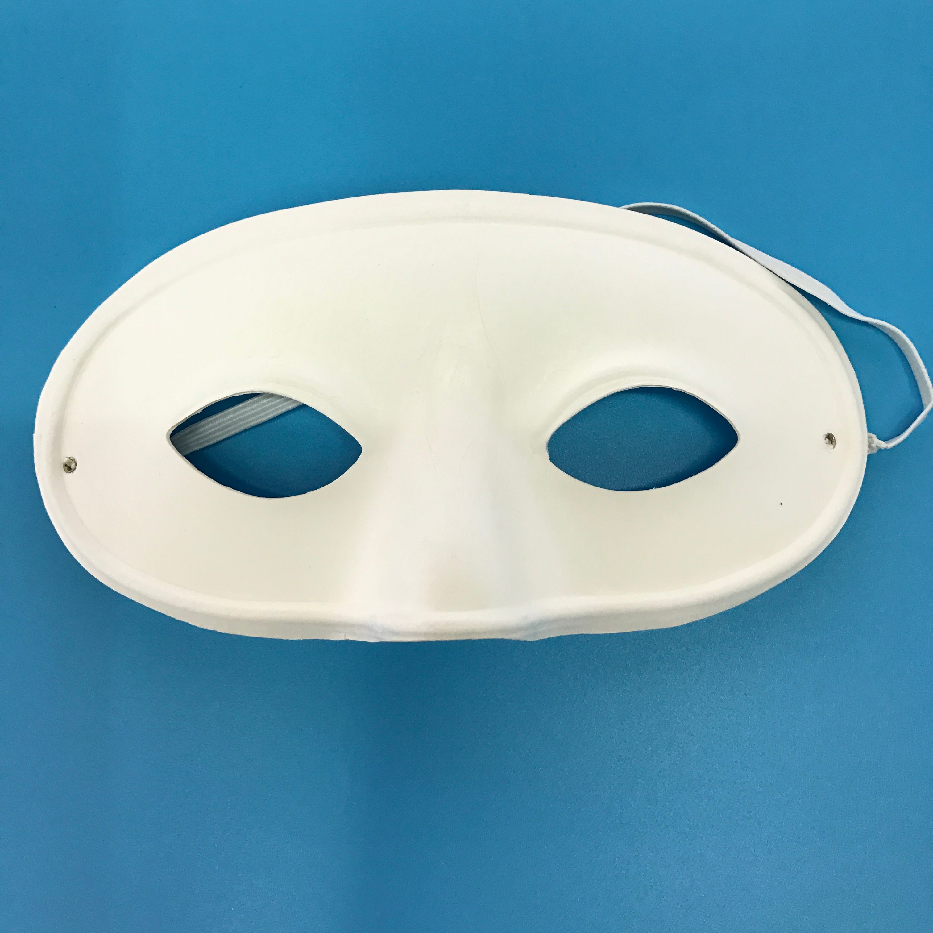 一次性纸浆面具DIY创作个性手工绘画面具小佐罗面具绘画玩具