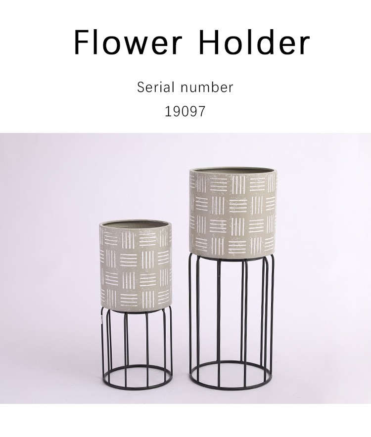 热销家居简约耐用花架花盆详情图3