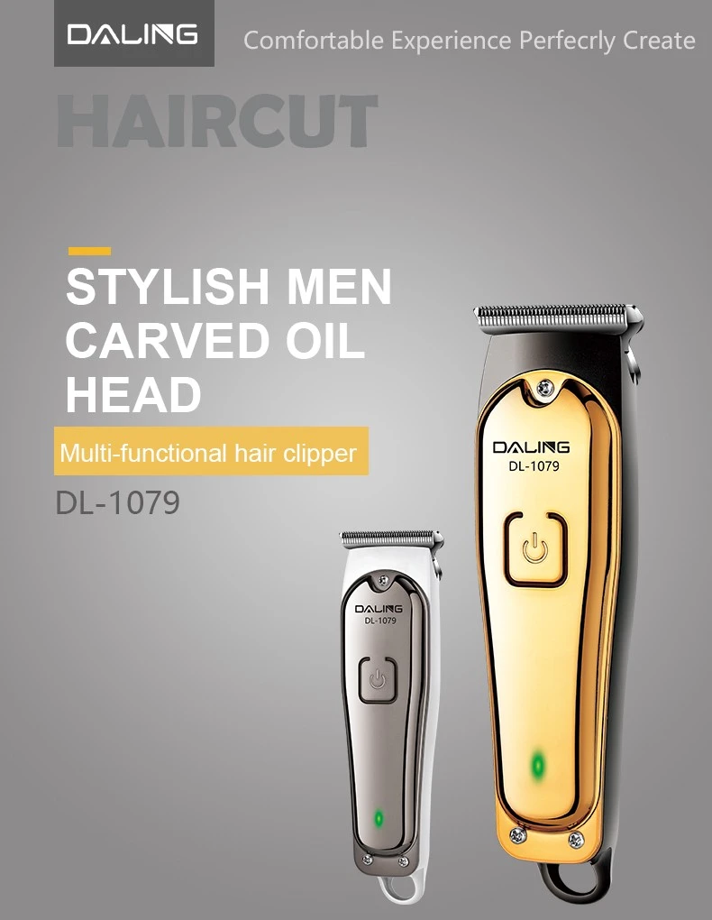 DL-1079 Hair Clipper 0-scale engraved Clipper USB Hair Clipper Bald Clipper detail image 1