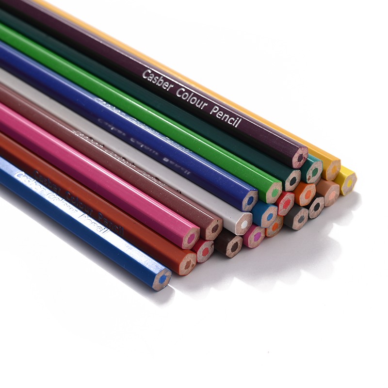 厂家专供学生绘画涂鸦铅笔 24色纸盒装 可批发定制LOGO详情图2