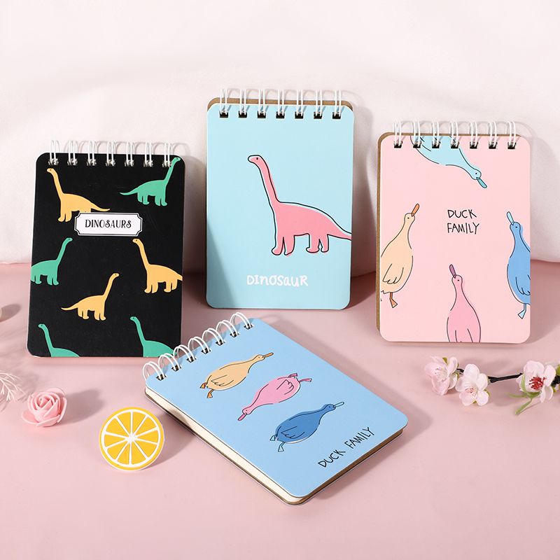 81707线圈本笔记本子大学初中生练习本侧翻A7螺旋加厚文具女生款卡通可爱创意文艺好看的简约日系细节图