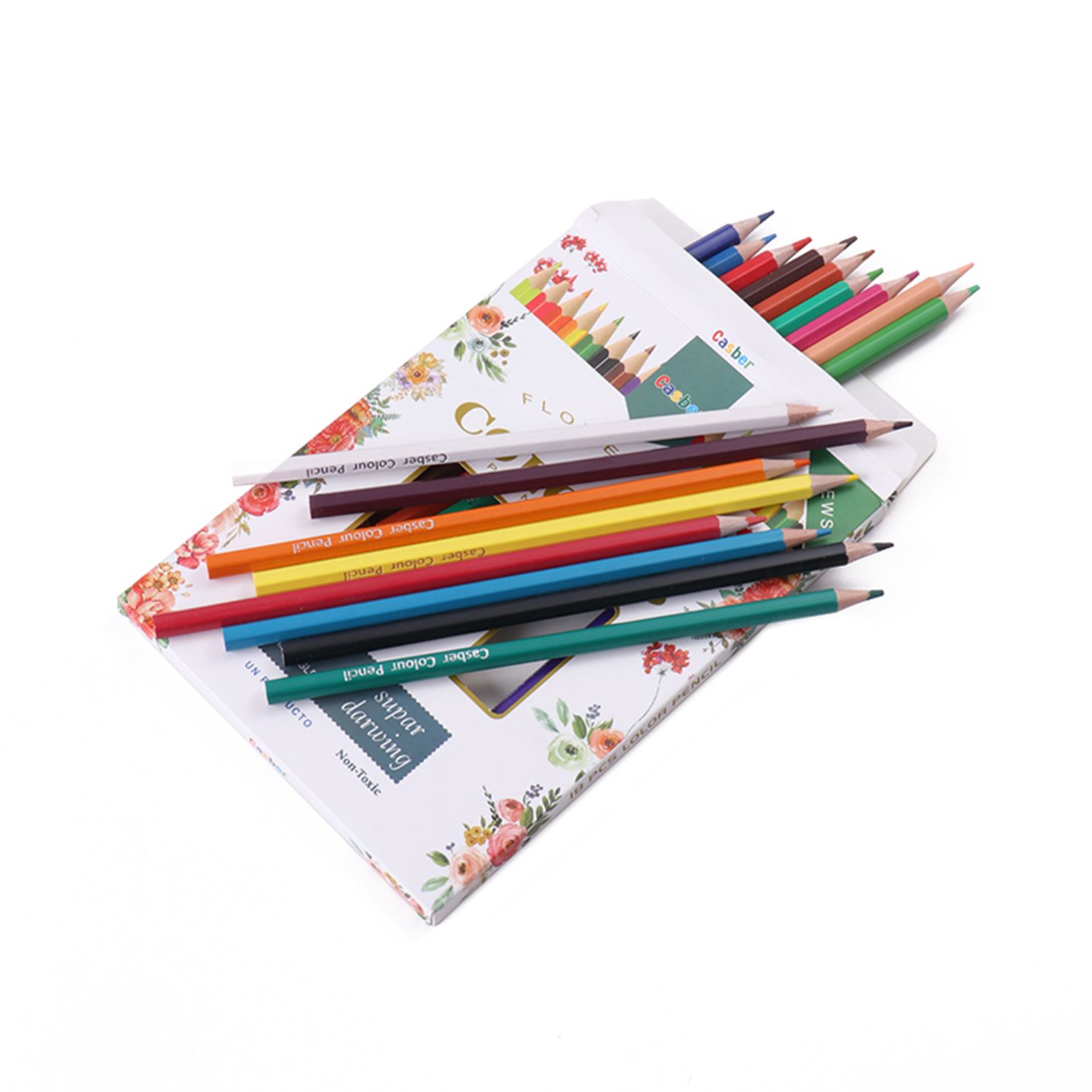 18色彩盒包装绘画涂鸦填色美术专用铅笔 厂家专供详情图3