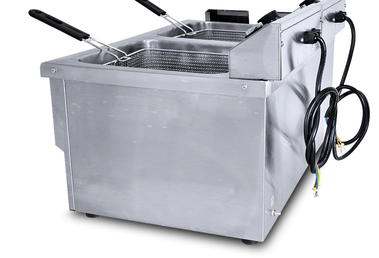 电热双杠双筛电炸炉FY-11LFE-2商用油炸锅炸薯条炸鸡翅详情5