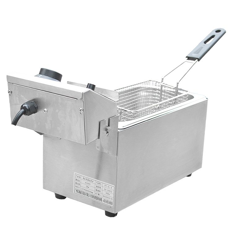 Electric fryer FY-4L-A single-cylinder single-sieve deep fryer, commercial frying oven, French fries, fried chicken cutlets, snack machine Specification image