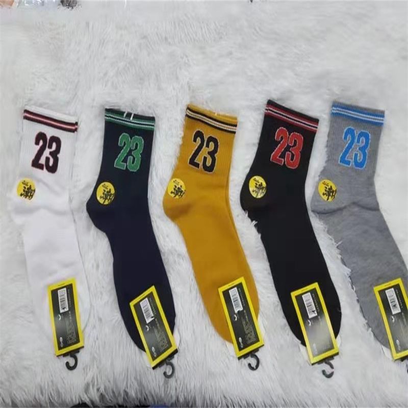 Fábrica directa comercio exterior cómodo poliéster algodón para hombres y mujeres calcetines paquete jane calcetines de algodón multipatrón calcetines duraderos C015