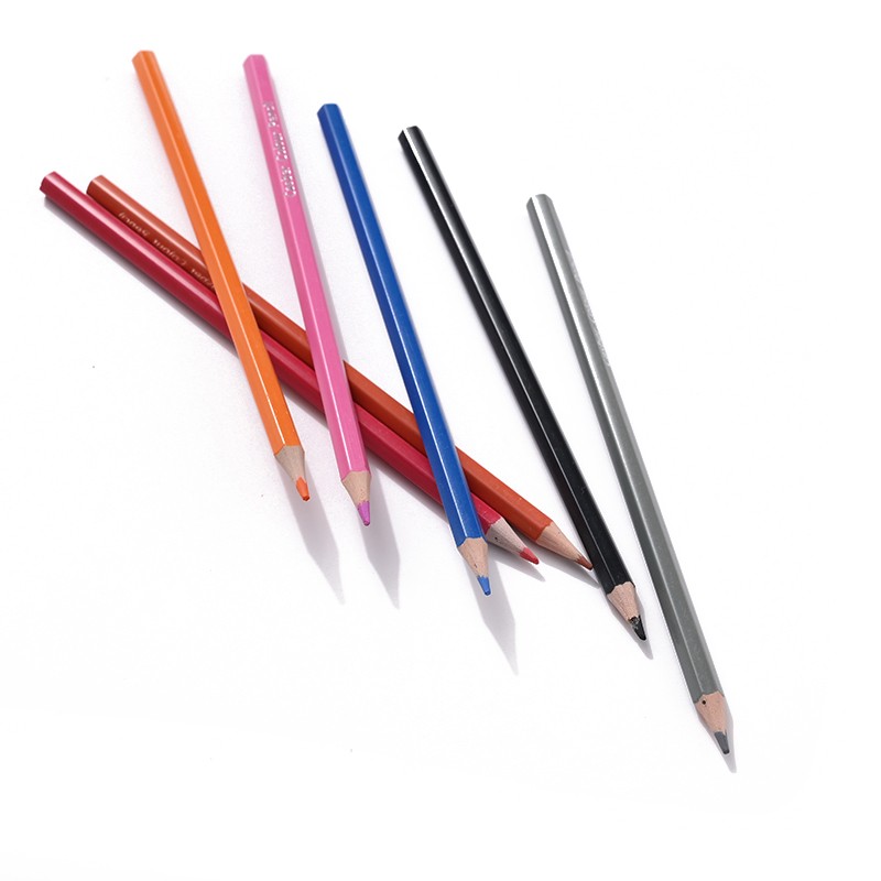 厂家专供学生绘画涂鸦铅笔 24色纸盒装 可批发定制LOGO详情图4