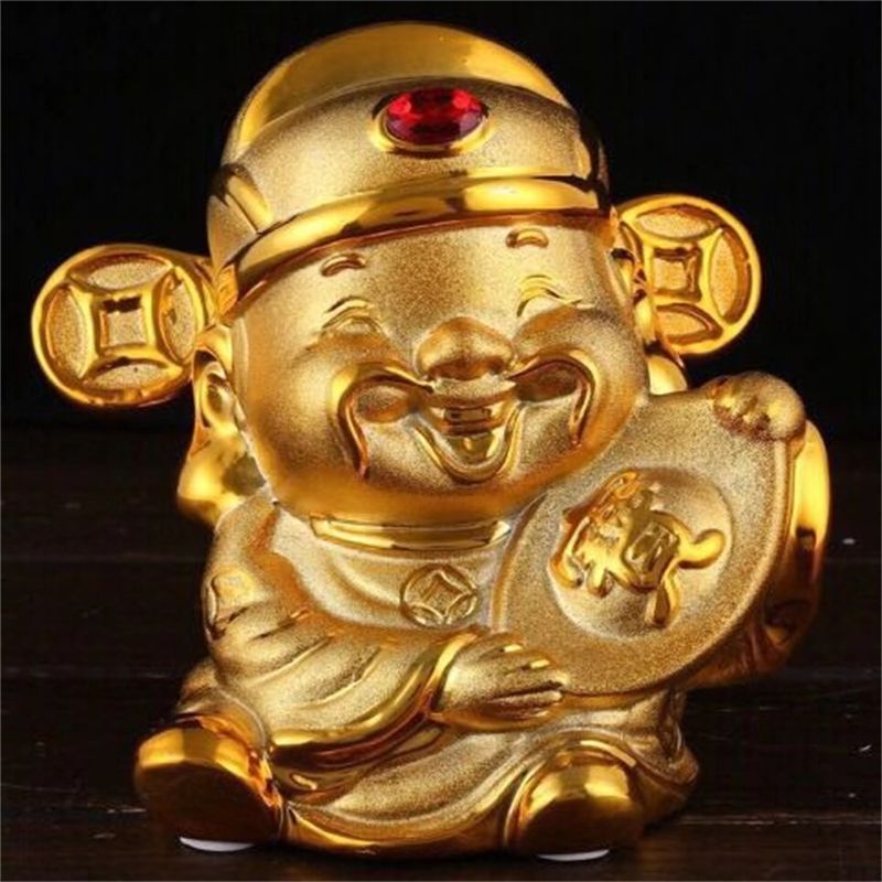 South Tai God of money saving pot opening gift furniture placement
