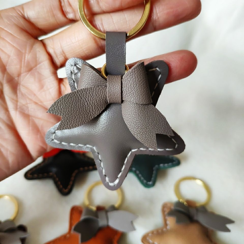 Star Key series, bag pendant leather 9