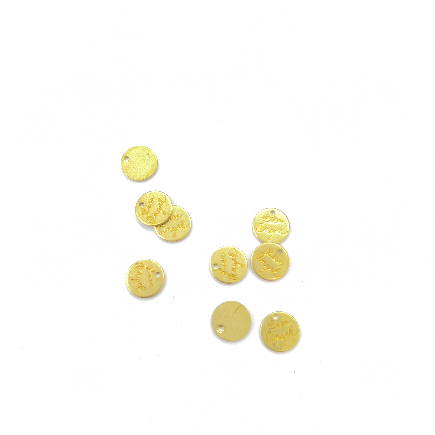 XH04045实心圆片印字母一孔