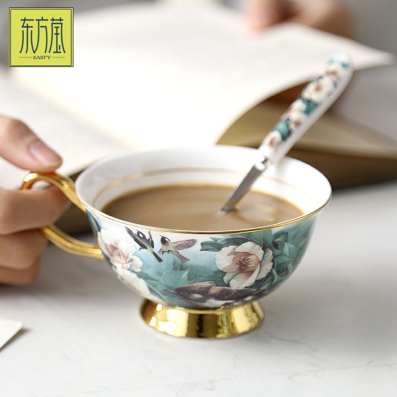 Ceramic water and coffee sets, ceramic coffee cups and saucers, bone China water sets, bone China cups and saucers, British afternoon tea sets, country-style European coffee sets, internet-famous tea sets Specification image