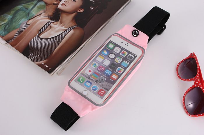 Multi-functional transparent window touch screen waist bag for sports, fitness and mountaineering detail image 6
