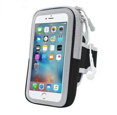 Outdoor sports arm bag, running mobile arm bag, fitness multi-functional touch screen 5.5-inch inner mobile arm bag Item Picture