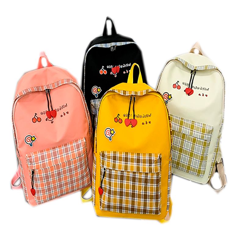 Faber Baodi school style GZSJT001 four-color optional plaid leisure bag full figure