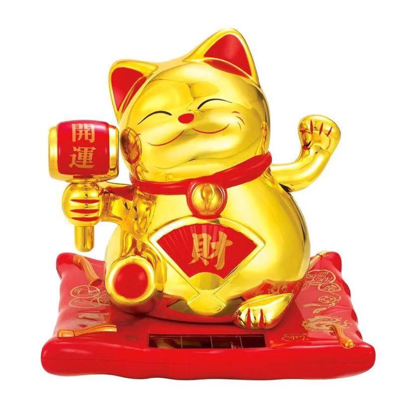 Nantai golden solar rocking cat opening gift furniture living room