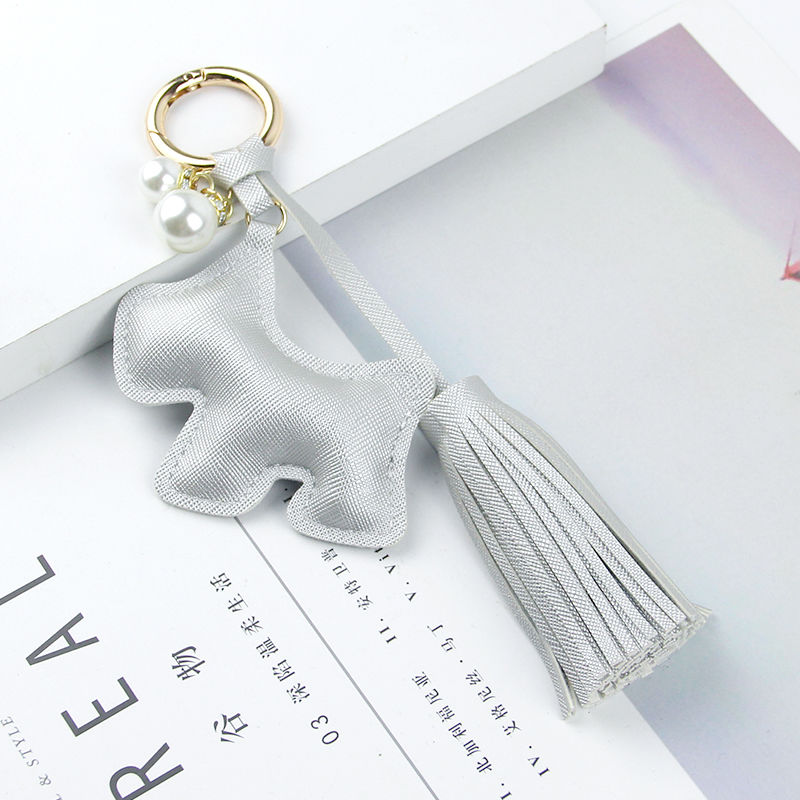 Cute puppy key series, bag pendant leather 7