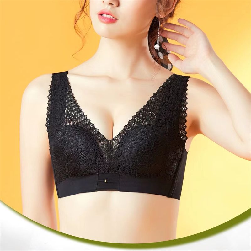 2021 New Comfortable Underwire Underwear Lace Mesh Bra Push-Up Bra 94