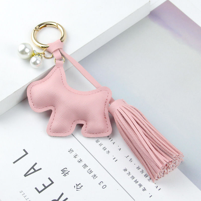 Cute puppy key series, bag pendant leather 4