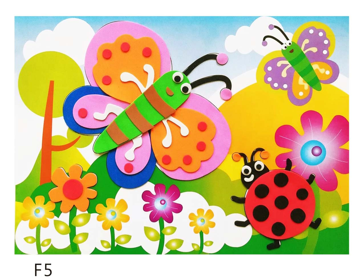 批发儿童手工贴海底鱼贴画卡通动物贴纸定制详情图4