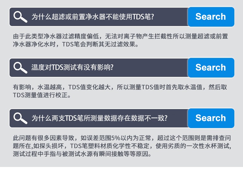 TDS水质检测笔直饮水自来水监测笔家用饮用水测水仪器详情11