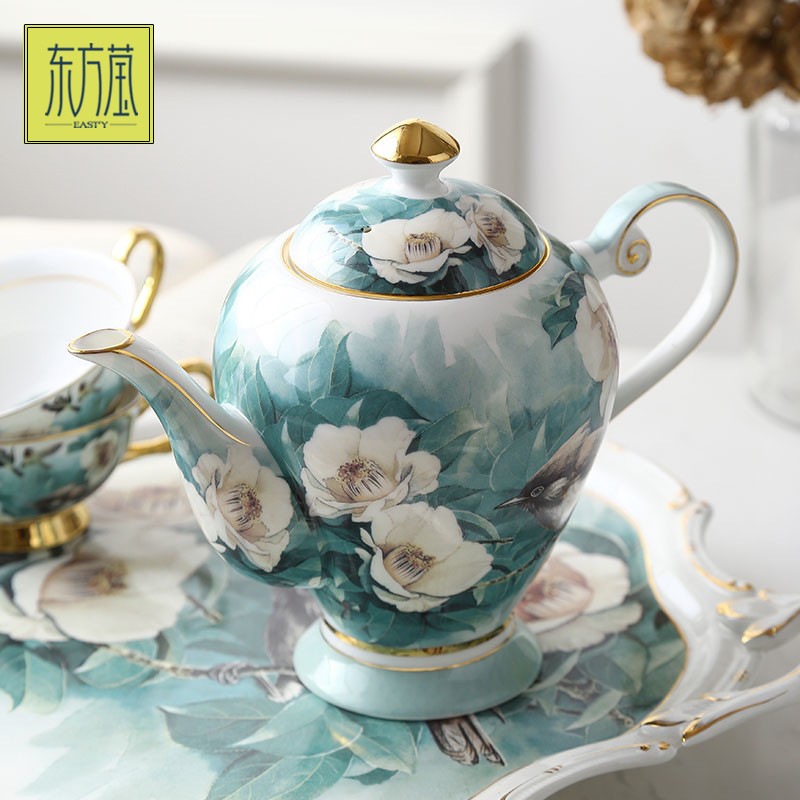 Ceramic water and coffee sets, ceramic coffee cups and saucers, bone China water sets, bone China cups and saucers, British afternoon tea sets, country-style European coffee sets, internet-famous tea sets detail image 4