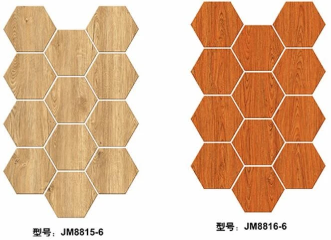 Self-adhesive floor, marble grain, wood grain, hexagonal, shopping mall, office, home decoration, cement floor, floor renovation, 24cm*21cm, kitchen, bedroom, bathroom, living room detail image 6