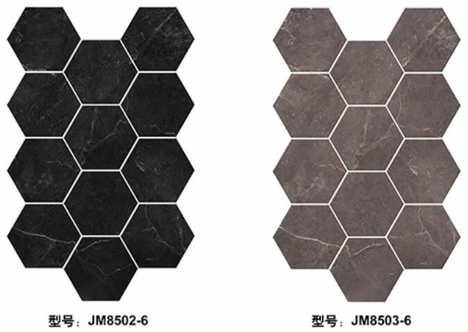 Self-adhesive floor, marble grain, wood grain, hexagonal, shopping mall, office, home decoration, cement floor, floor renovation, 24cm*21cm, kitchen, bedroom, bathroom, living room detail image 12