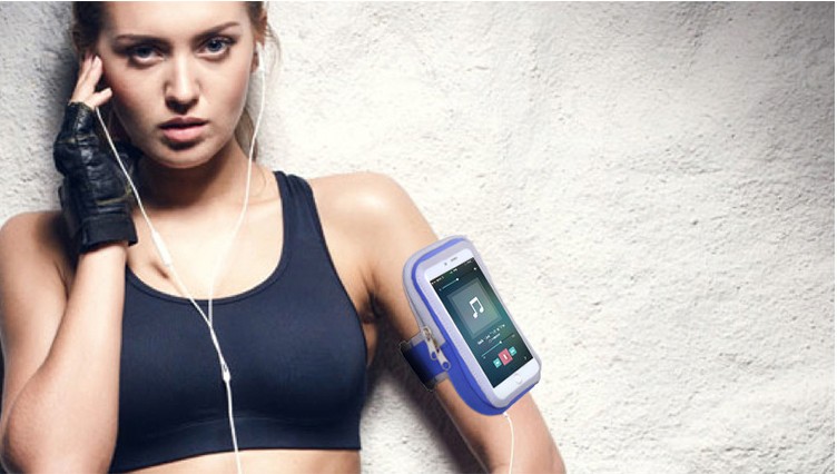 Outdoor sports arm bag, running mobile arm bag, fitness multi-functional touch screen 5.5-inch inner mobile arm bag detail image 18