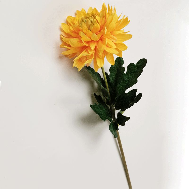 53cm single marigold, high-end Nordic-style long branch flower arrangement, artificial flower, fake flower, ins wholesale