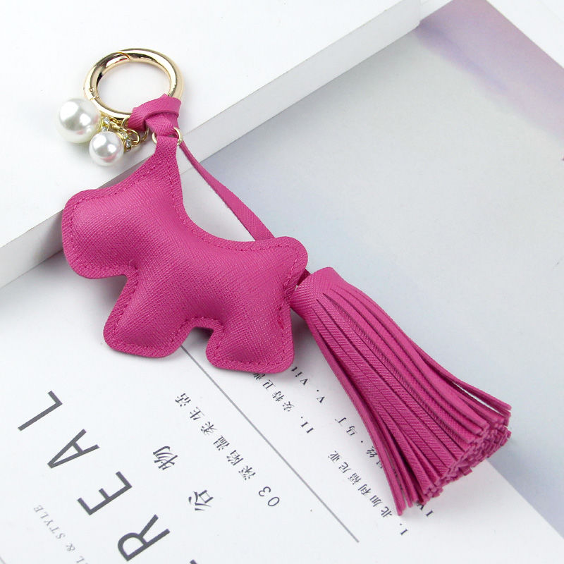 Cute puppy key series, bag pendant leather 3