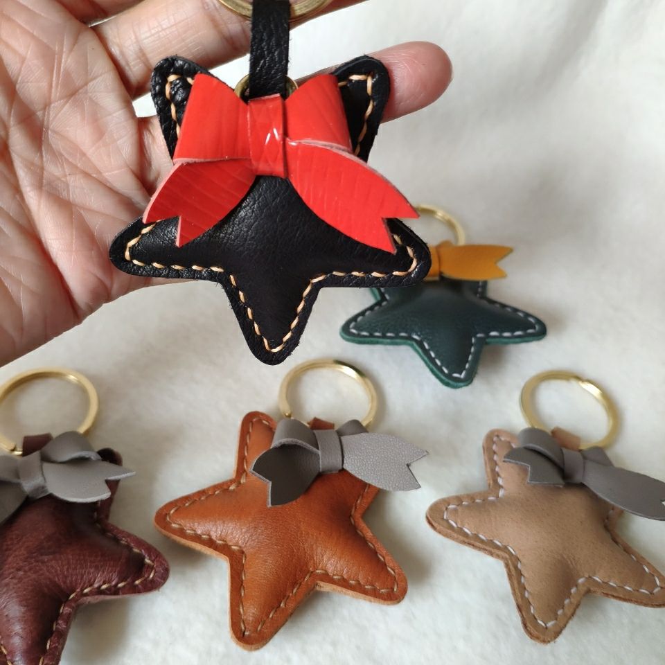 Star Key series, bag pendant leather 8