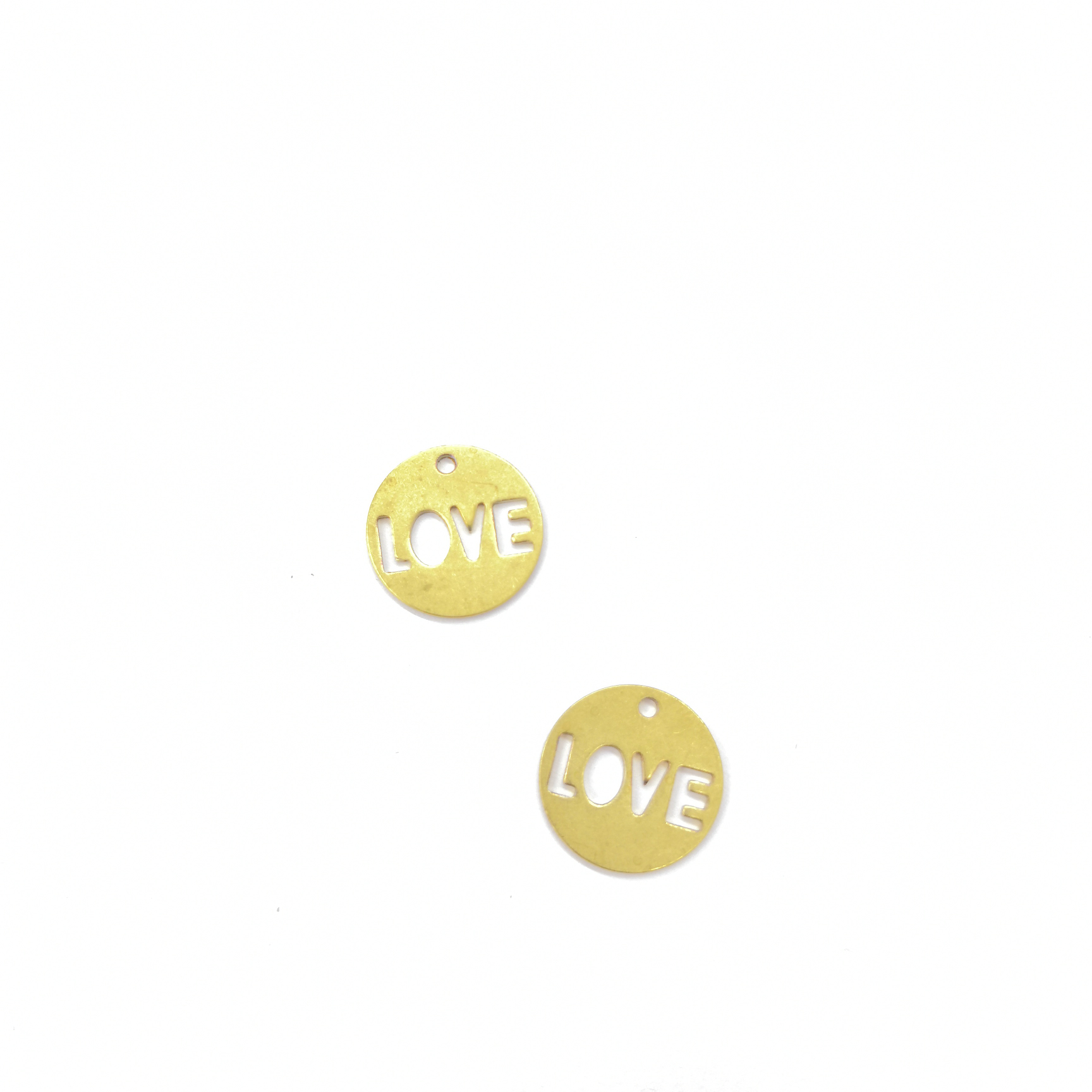 XW06962 Hollow flat wafer love one hole