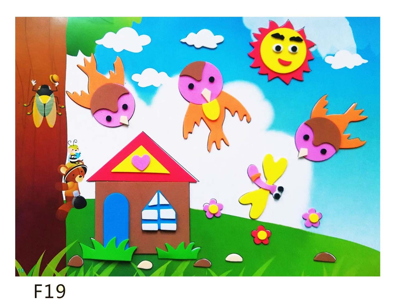 批发儿童手工贴海底鱼贴画卡通动物贴纸定制详情图13