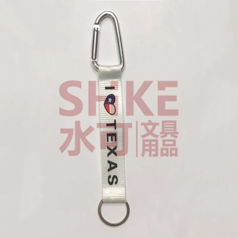 2公分登山扣丝印印花挂绳手机绳学生胸卡证件挂绳展会工作证 挂绳吊绳详情图3