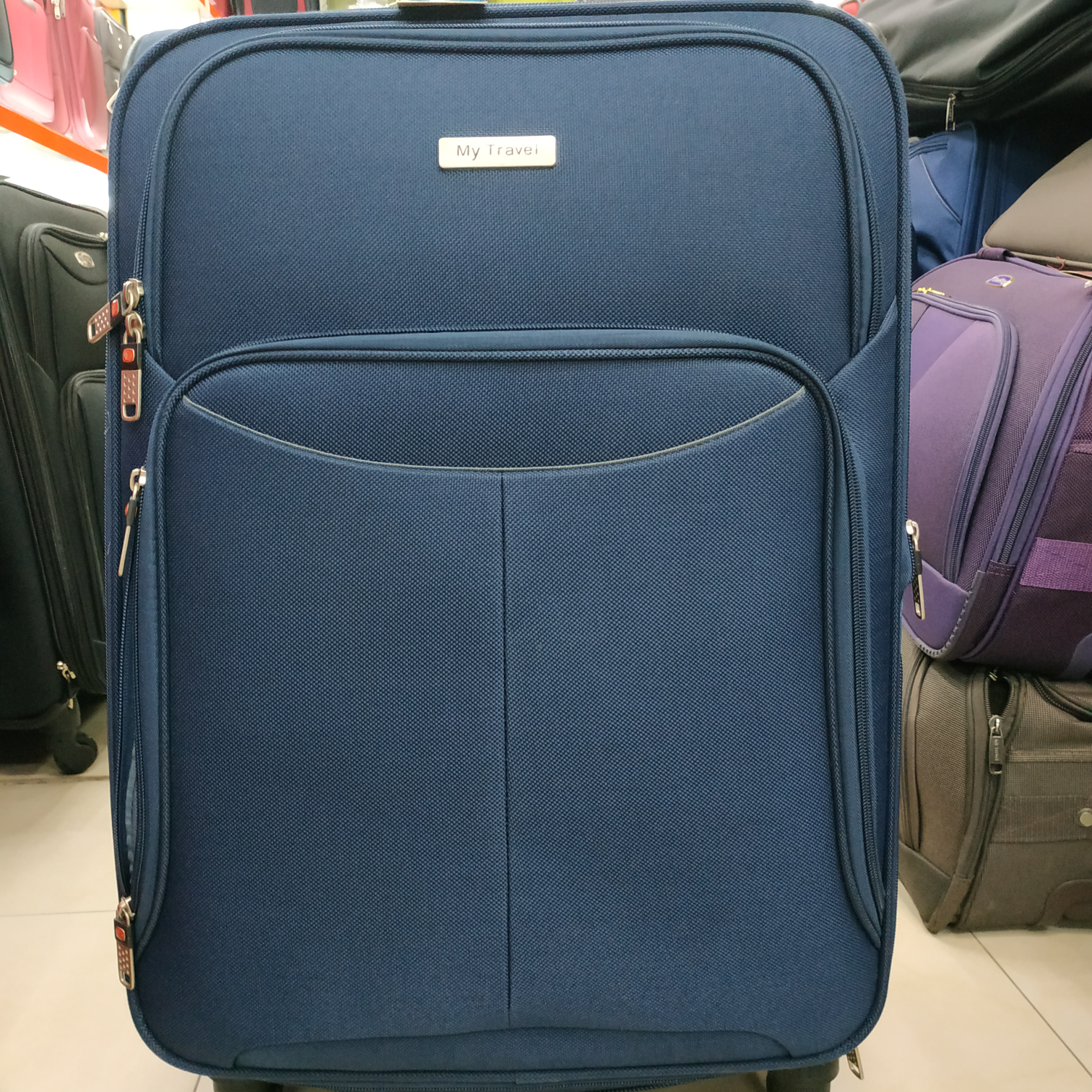 B-197 Pull-Rod Suitcase Three-Piece Fabric Box Consignment Box