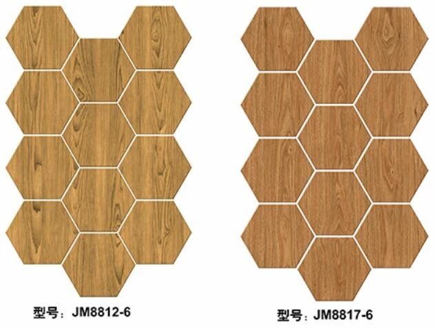 Self-adhesive floor, marble grain, wood grain, hexagonal, shopping mall, office, home decoration, cement floor, floor renovation, 24cm*21cm, kitchen, bedroom, bathroom, living room detail image 9