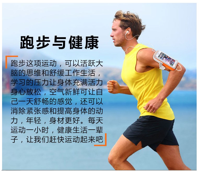Outdoor sports arm bag, running mobile arm bag, fitness multi-functional touch screen 5.5-inch inner mobile arm bag detail image 8