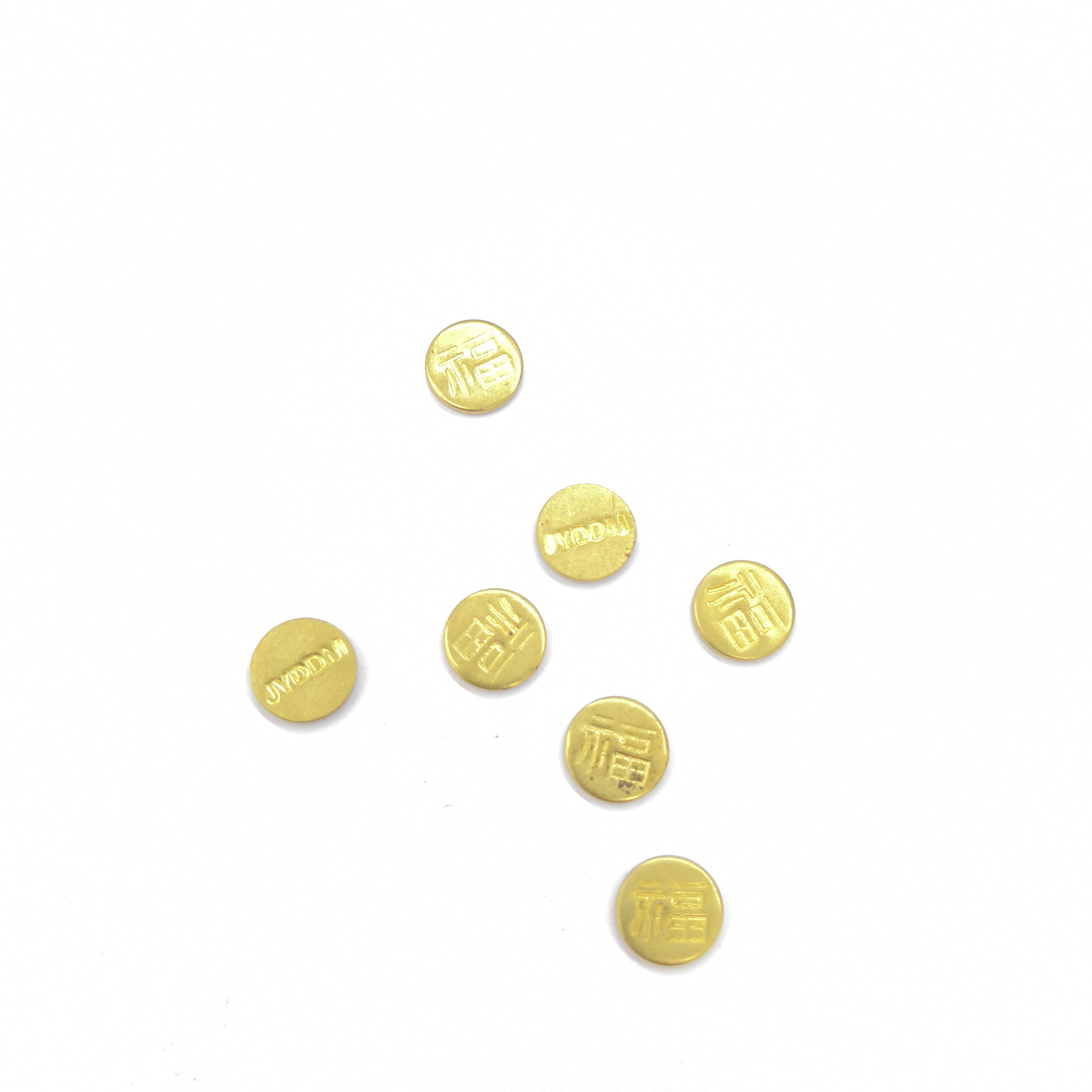 XH04856实心圆片双面印福字无孔