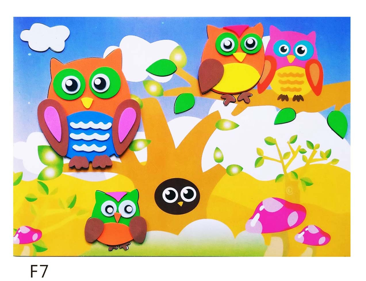 批发儿童手工贴海底鱼贴画卡通动物贴纸定制详情图6