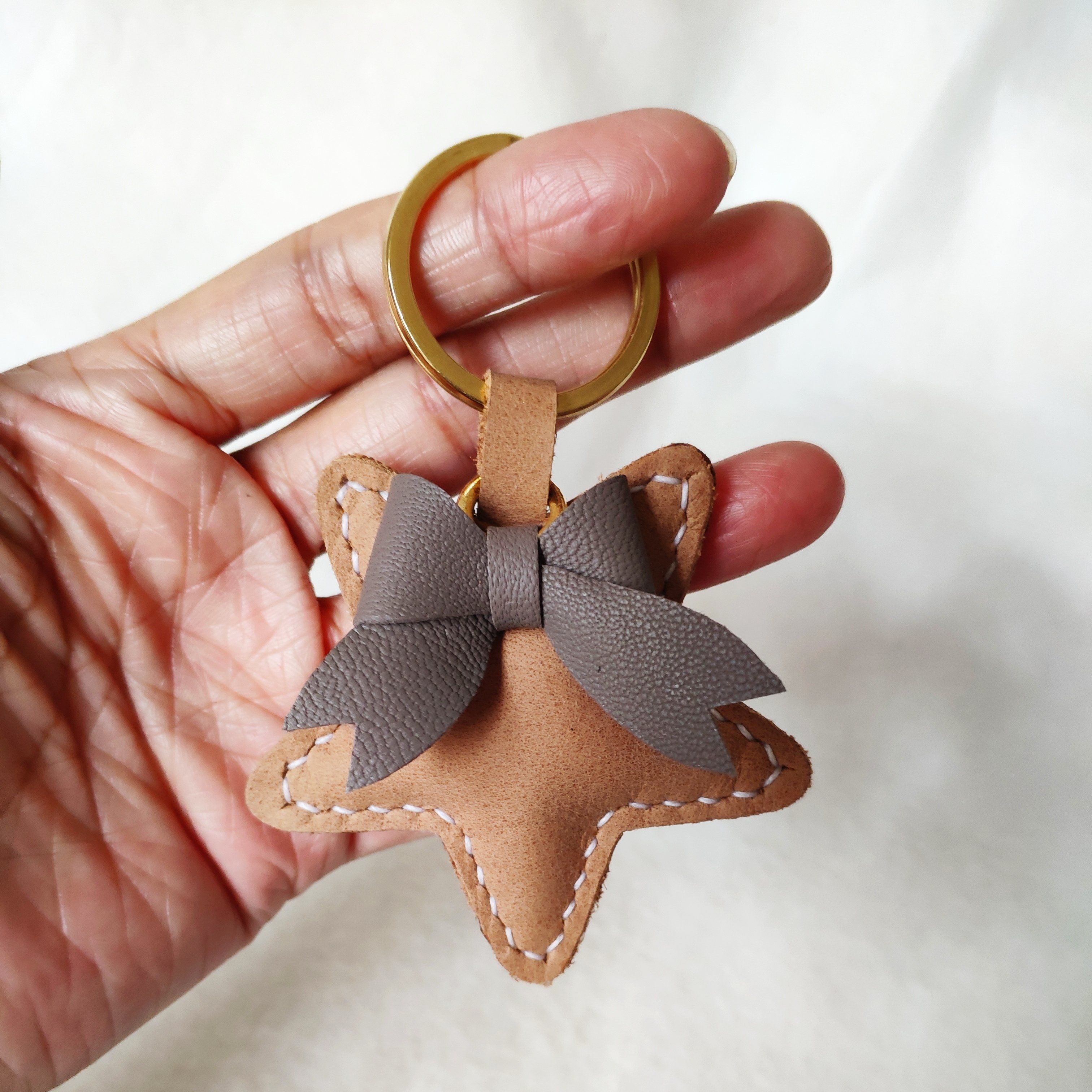 Star Key series, bag pendant leather 3