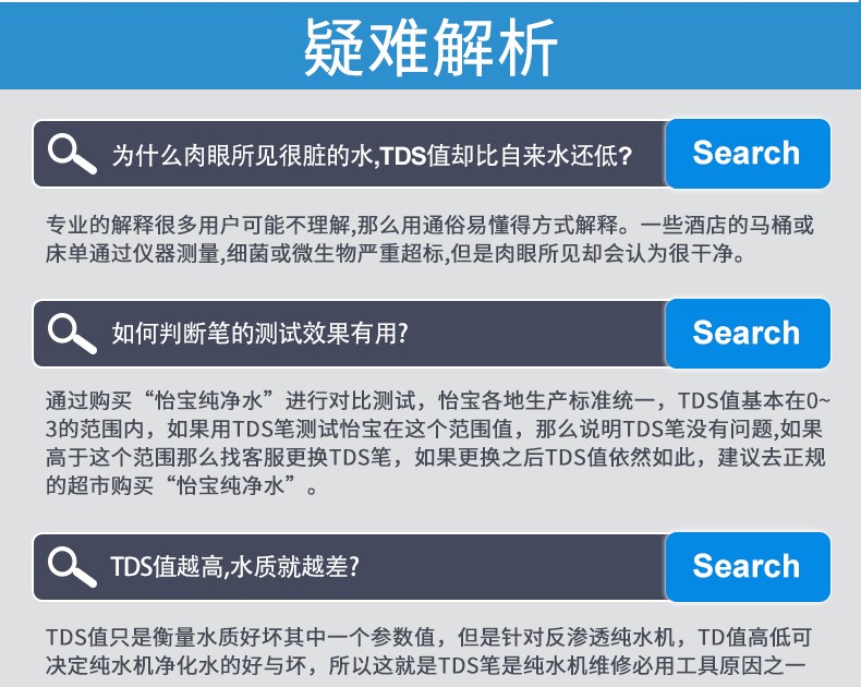 TDS水质检测笔直饮水自来水监测笔家用饮用水测水仪器详情10