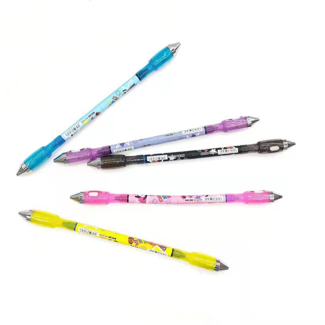 Magnetic attraction at both ends, foldable pressure relief pen, gel pen, fingertip rotation pen, light pen, seven-color light pen Item Picture