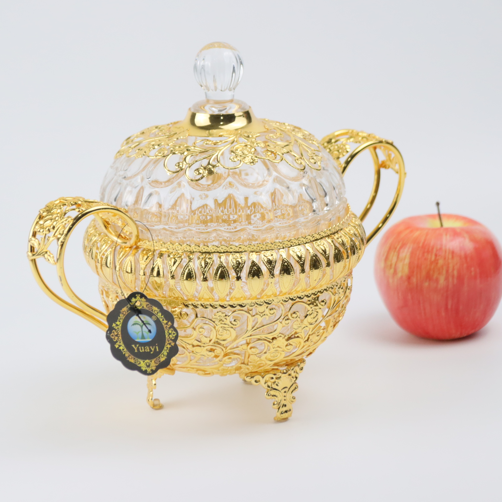 B Diamond-Encrusted Fruit Tray Delicate, Beautiful, Practical And Durable