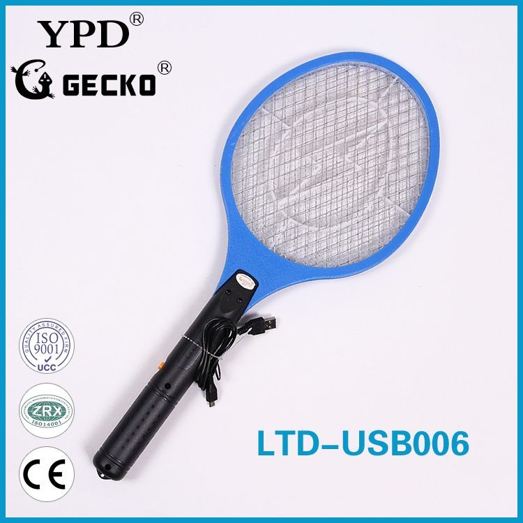 力天GECKO品牌LTD-USB006电蚊拍USB接口充电中号灭蚊拍详情图1