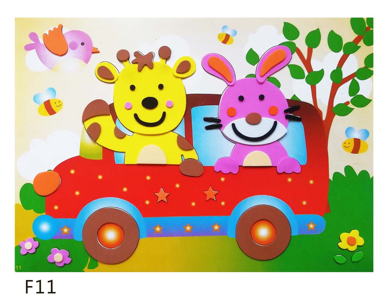 批发儿童手工贴海底鱼贴画卡通动物贴纸定制详情图9