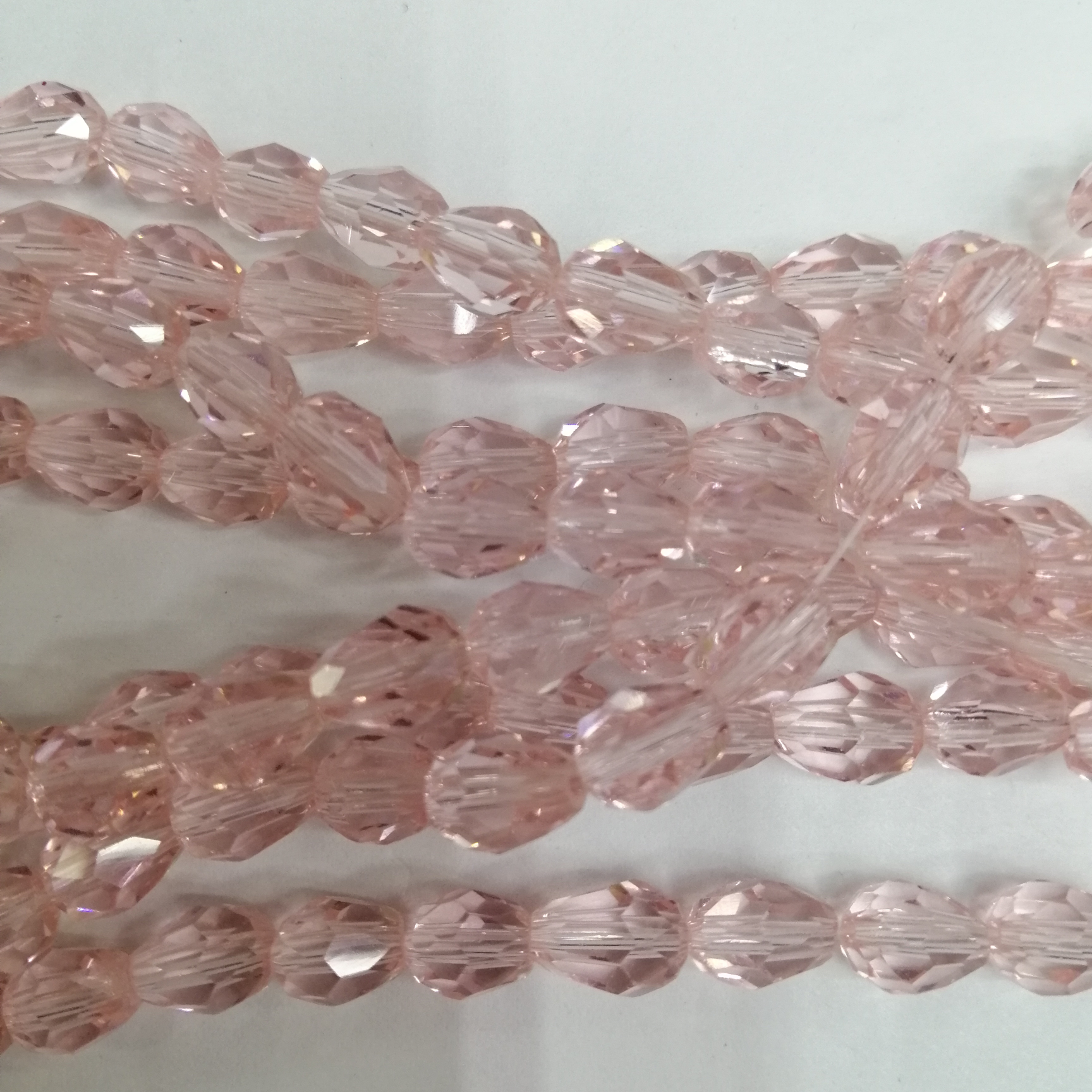 编手链的玻璃珠子散珠水晶diy手工串珠材料5X7水滴水粉