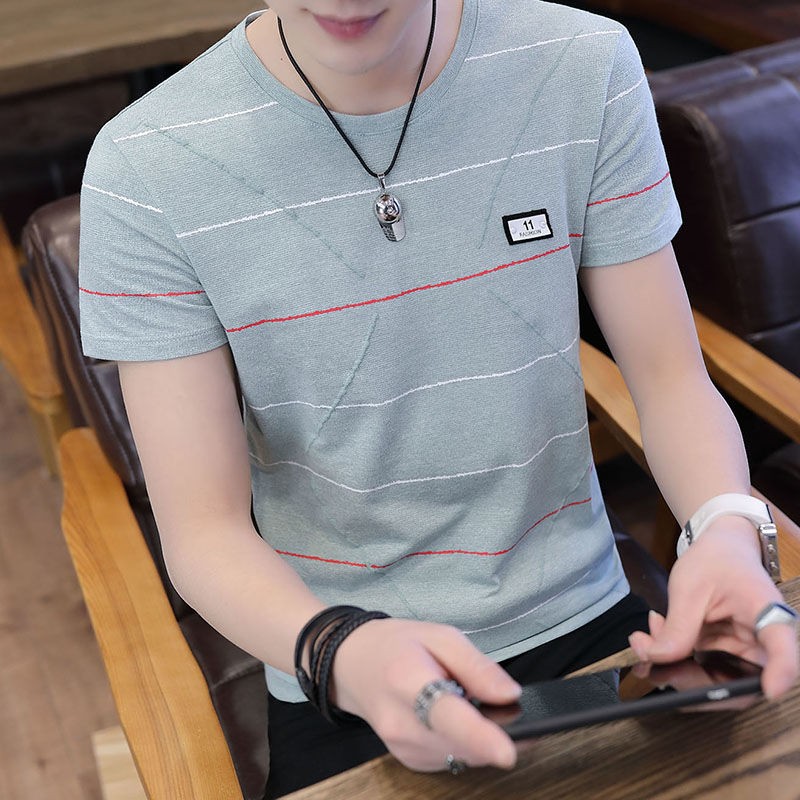 Men's autumn and winter fleece warm pullover, all-cotton knitted embroidered casual round-neck sweatshirt detail image 2