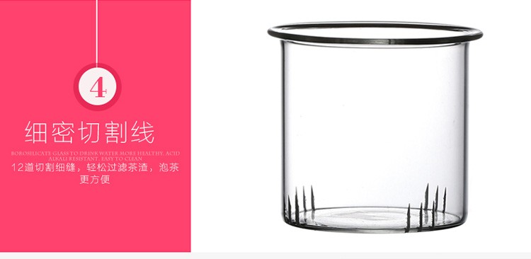 Wholesale glass steaming teapots, boiling teapots, flower teapots, glass cups, tea sets, flower teapots, exquisite teapots detail image 16