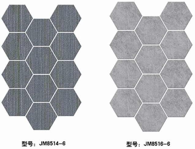 Self-adhesive floor, marble grain, wood grain, hexagonal, shopping mall, office, home decoration, cement floor, floor renovation, 24cm*21cm, kitchen, bedroom, bathroom, living room detail image 15