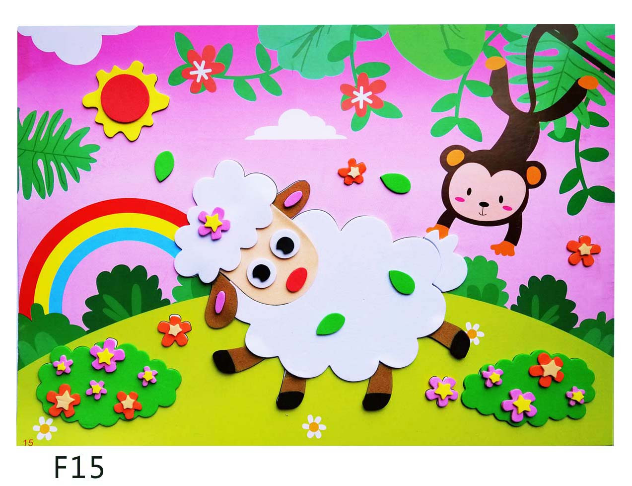 批发儿童手工贴海底鱼贴画卡通动物贴纸定制详情图15